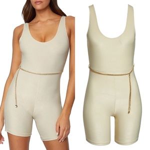 NWT We Wore What Playsuit in Khaki